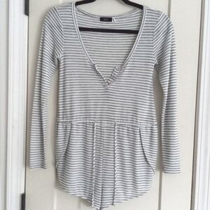 BDG Urban Outfitters stripes long sleeve romper XS
